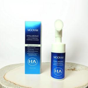 Espuma desmaquillante limpiadora con cepillo facial de Ácido Hialurónico