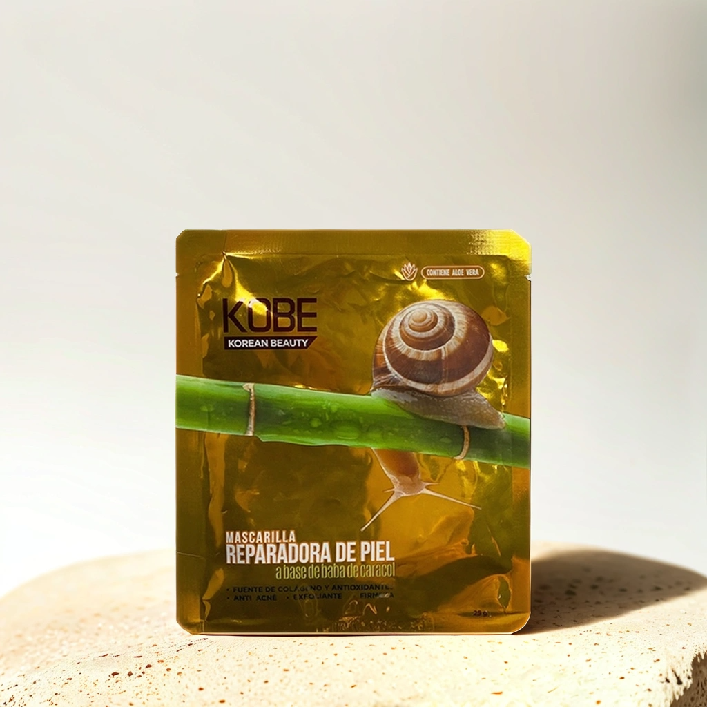 Mascarilla facial con baba de caracol
